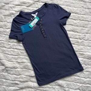 NWT stitch fix market and spruce fitted ribbed knit Henley
